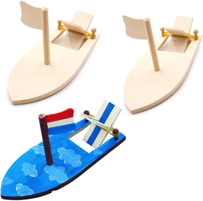 Amazon Com Drawing Wooden Sailboats Home Diy Education Toy Creative Painted White Models Children S Coloring Handmade Diy Boats Toy 3pack Toddler Christmas Gift Arts Crafts Sewing