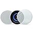 Herdio 4 Inch Plafondluidspreker, Waterdichte Bluetooth Inbouwluidspreker Ingebouwd Geluid Perfect Voor Binnen En Buiten Slaapkamer Thuisbioscoop Overdekte Verandas 2 Luidsprekers
