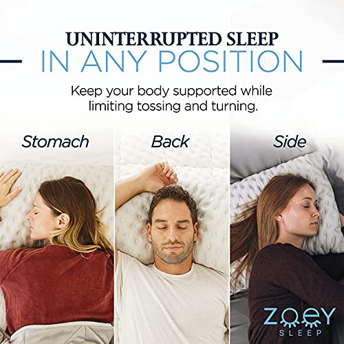 Zoey Sleep Side Sleep Pillow for Neck and Shoulder Pain Relief