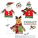Felitsa Christmas Wine Bottle Covers (3 pcs) - Christmas Party Decorations: Santa Reindeer Snowman - Best Xmas Decor for Home - Clearance