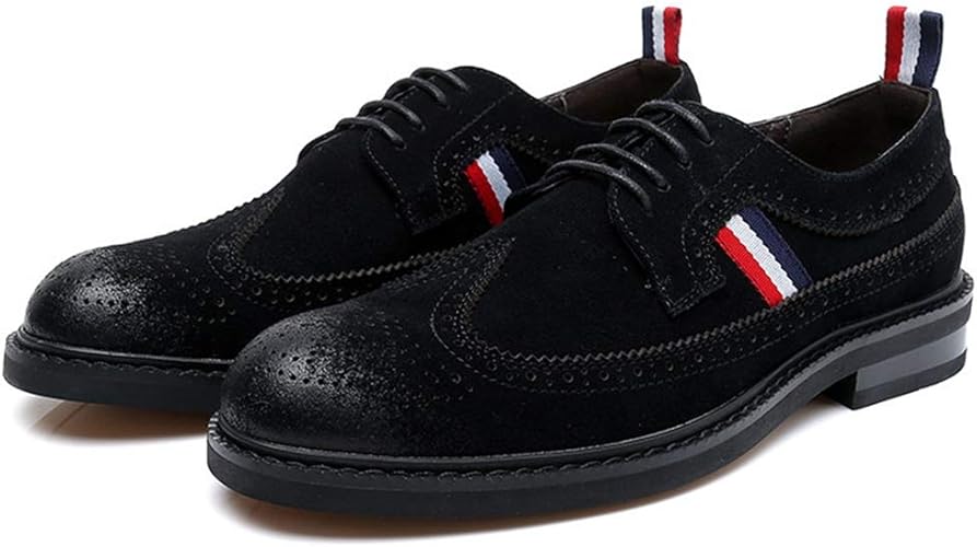 Amazon Dazzling S ビジネスシューズ スエード メンズシューズ 秋冬 結婚式 入社式 ドレスシューズ カジュアル 革靴 レースアップ 紐靴 クッション性 コンフォート ウォーキング 紳士靴 防臭 滑り止め 防水 おしゃれ 通勤 通学 Dazzling S ビジネスシューズ