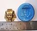 Large Egyptian Pharoah Flexible Food Grade Silicone Push Mold for Polymer Clay, Resin,wax,miniature Food,sweets,plaster