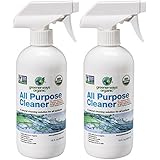 Greenerways Organic All-Purpose Cleaner, Natural USDA Organic Non-GMO, Best Household Multi Surface Spray Cleaner for Home, Natural House Cleaner, Safe House Cleaner - 2 Pack (2) 16oz, MSRP $23.98