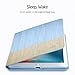 ESR Case for iPad Air 2,Smart Case Cover PU Leather Case Tree Texture Ultra Slim Auto Wake & Sleep Function with Blue and Brown Streak Pattern for iPad Air 2,Sky