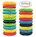 Pack of 20 Natural Mosquito Repellent Bracelets Insect Bug Repellent Bands, Deet-Free Wristband, Pest Control Bands for Kids & Adults by Gogogu