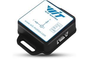 WITMOTION 【WT901C-232 9-Axis Vibration Inclinometer】 High-Stability Acceleration+Gyro+Angle (XY 0.05° Accuracy)+Digital Compass, Triaxial MPU9250 Gyroscope Sensor【Kalman Filtering】 for Arduino, Raspberry Pi