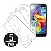 Samsung Galaxy S5 Screen Protector Cover, MPERO Collection 5 Pack of Ultra Clear Screen Protectors for Samsung Galaxy S5 / GS5