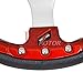 Rxmotor 320MM 6 Bolts JDM Horn Button Steering Wheel Universal Fit Not Include Hub Adapter (RED)