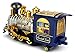 Classical Locomotive Battery Operated Bump and Go Toy Train w/ Smoking Action, Real Train Horn, Working Headlight (Colors May Vary)