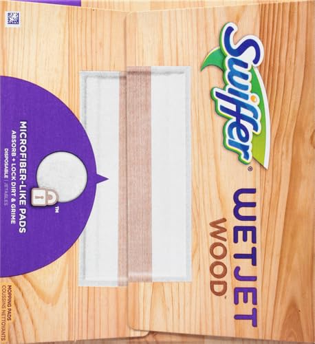 SWIFFER WETJET WOOD MOPPING PAD REFILL, 20 COUNT