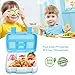 Comfook Lunch Box for Kids, Childrens Bento Box, BPA-Free, Lunch Container with Spoon 5 Compartment Leak Proof Durable for School Picnics Travel (Blue)