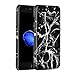 iPhone 7 Plus Case, marble iphone 7 plus case, GMYLE [Black Marble] Slim Glossy Hard Cover Case - Ultra Low Profile