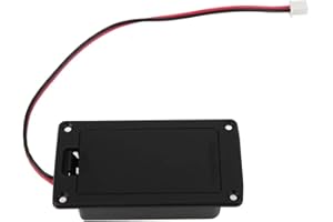 Guitar Battery Case,Guitar 9V Battery Cover Box Pickup Holder for Active Guitar Bass Instrument Replacement Performance Acces
