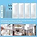 Aogist 4-Tier Slim Storage Cart Mobile Shelving Unit Slide Out Storage Tower for Kitchen Bathroom Laundry Room Narrow Places(White)