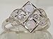925 Sterling Silver Natural Opal and Diamond Womens Cluster Ring - Sizes 4 to 12 Available