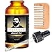 30ml Beard Oil with Comb, TASEYAR Natural Moustache Growing Oil Beard Shaping Tools Fragrance Free Leave in Conditioner with Jojoba Oil for Beard Hair Growth