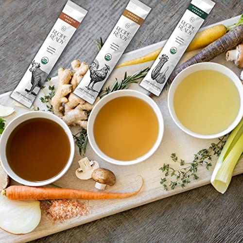 Recipe Ready Instant Organic Chicken Bone Broth Packets, 10ct. Solar