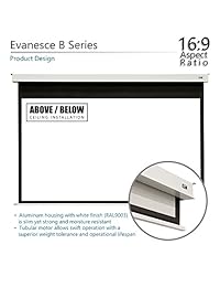 Elite Screens Evanesce pantalla de proyección eléctrica para empotrar en el techo Evanesce Serie B