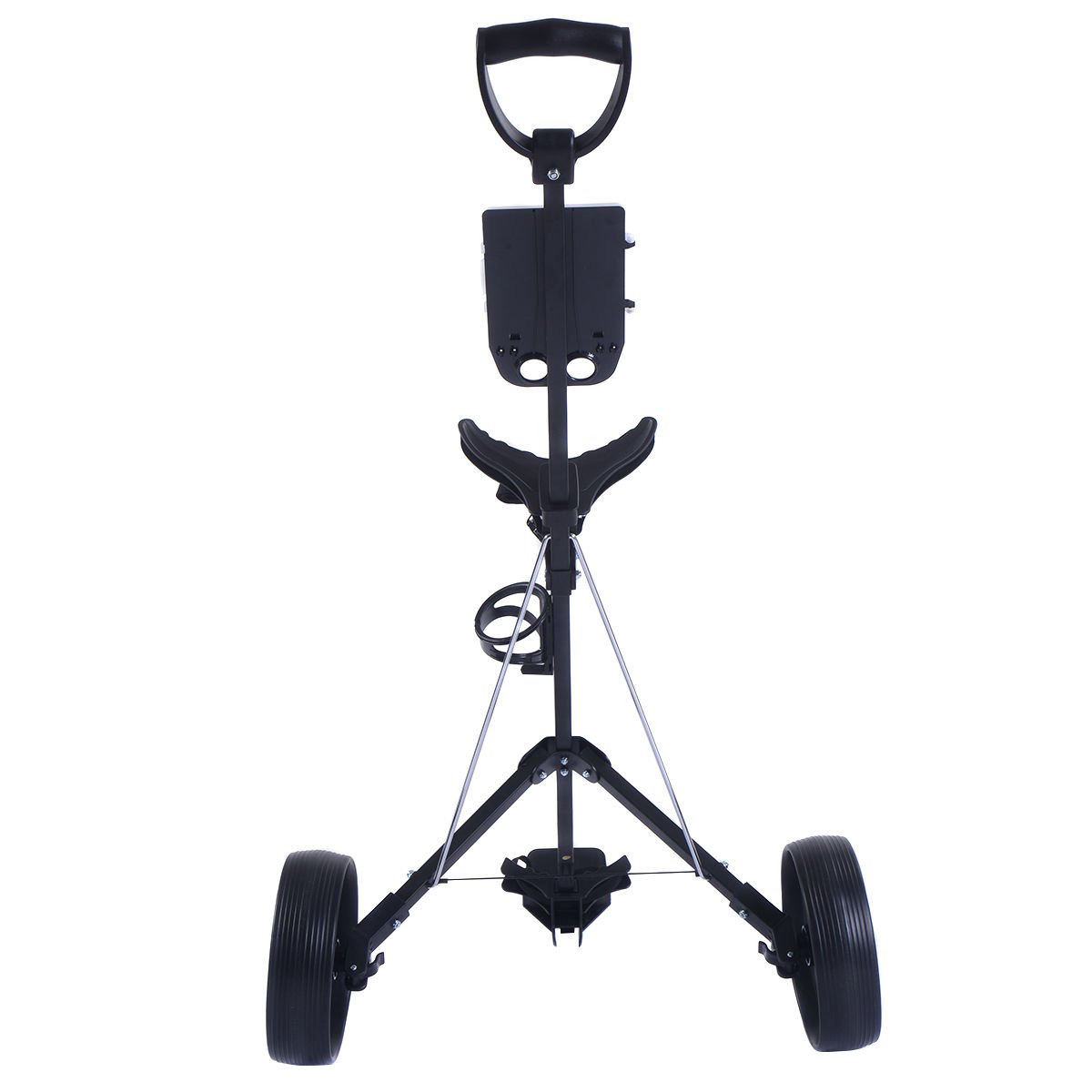 COLIBROXNew Foldable 2 Wheel Push Pull Golf Cart /Cup Holder Trolley