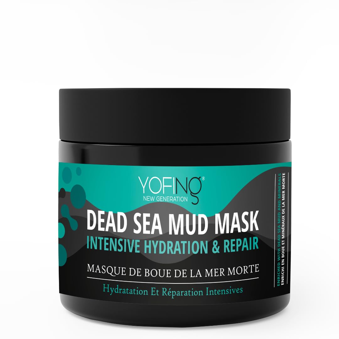 Dead Sea Mud Hair Mask - Intensive Hydration & Repair, Promotes Growth & Strengthening Hair For Dry Damaged or Color Treated Hair