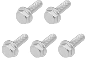 OTOTEC 5Pcs Mowers M8x25 Flanged Head Bolt Stainless Steel 19M7867 Compatible with John Deere 102 1023E 1025R 1026R 105 1050 