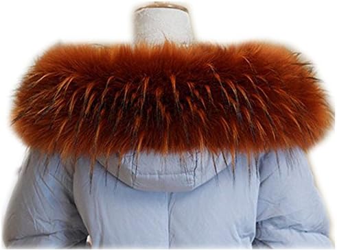 qmfur Faux Fur Collar Women's Neck Warmer Scarf Wrap