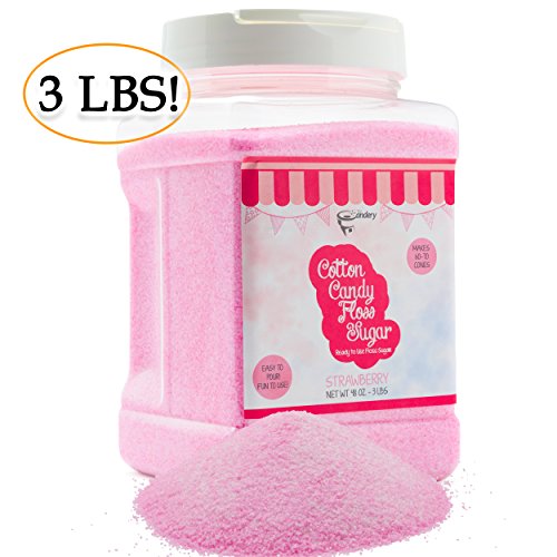 TheCanderyCottonCandyFlossSugarStrawberryFlavorReusablePlastic