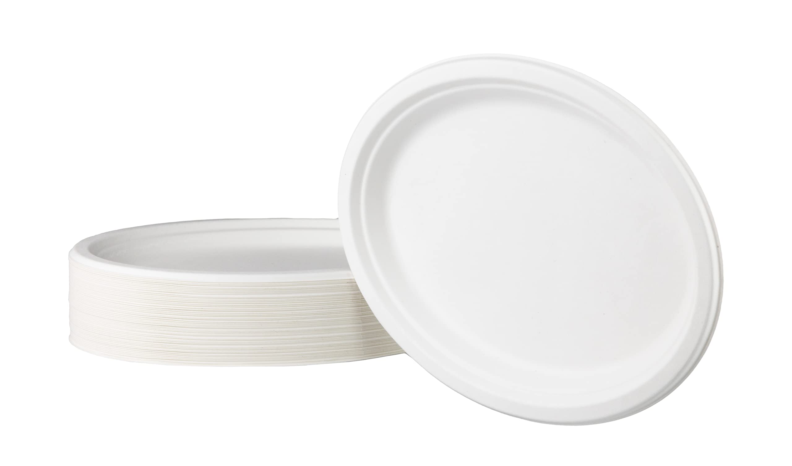 Love Nature Ecological Disposable Plate Set - Disposable Tableware Made of Sugar Cane Mark - Disposable Plates Biodegradable - Party Plates Disposable - Paper Tableware