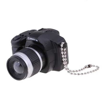 Baoblaze Puppenhauszubehör Miniatur SLR Kamera Digitalkamera Modell Dekoration für 1/3, 1/4, 1/6 Puppen Zubehör - Schwarz - 2