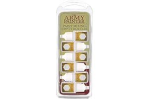 The Army Painter Paint Mixing Empty Dropper Bottles-12 ml, Pack of 6 Bottles with Dropper-Plastic Dropper Bottles for Acrylic Paint-Empty Plastic Bottle with Dropper Top- Small Applicator Paint Bottle