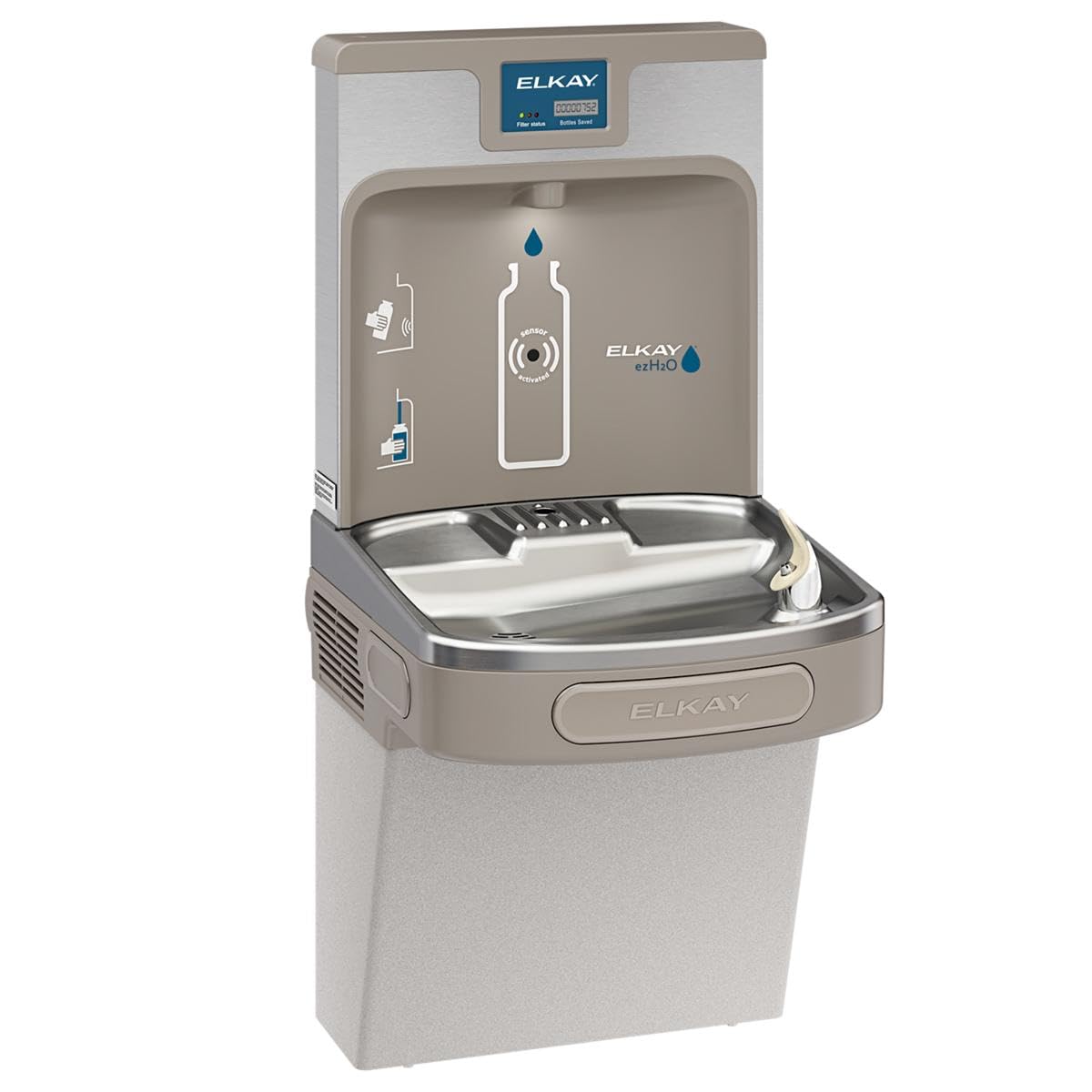 Photo 1 of **DRINKING FOUNTAIN ONLY**Elkay LZS8WSLK ezH2O Single ADA Cooler Filtered Refrigerated Light Gray