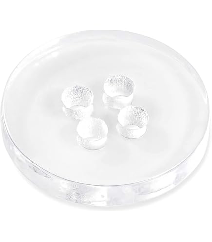 50 Botones Transparentes, 2 Agujeros, Para Ropa, Ropa De Cama