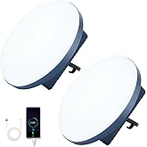 Camping Lights 2Pack, Portable Camping Lantern Rechargeable, Lanterns for Power Outages, Tent Lights with Magnet, Cordless Work Light, Waterproof Emergency Light for Outdoor, Hurricane, Survival Kits