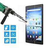MoKo Screen Protector for Fire HD 10, Premium HD Clear 9H Hardness Tempered Glass Film with Oleophobic Coating for Amazon Kindle Fire HD 10.1 Inch Tablet (5th Generation - 2015 Release)