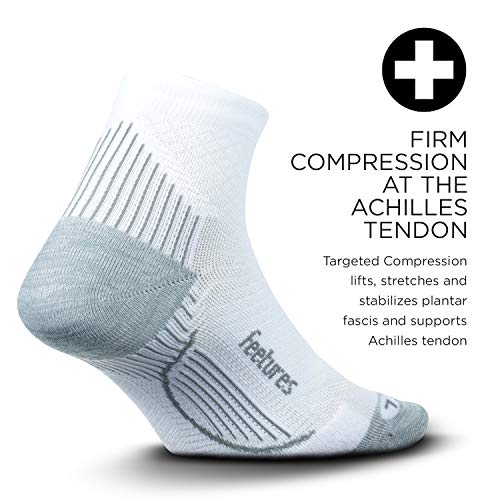Feetures Unisex Plantar Fasciitis Cushion Quarter Sock