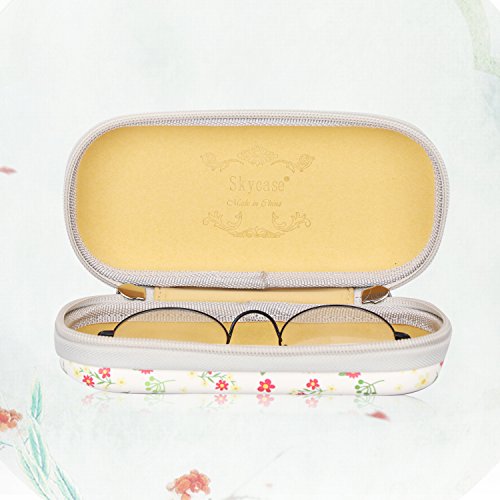 Skycase Sunglasses Case for Women Semi Hard Eyeglasses Case Holder Floral 63 - Thumbnail 2