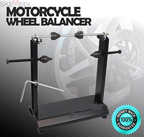 SKEMiDEX---MOTORCYCLE STATIC TRUING STAND HIGH GRADE STEEL WHEEL BALANCER TIRE MX DIRT BIKE. Perfect for most Harley's, Cruisers, Sport bikes, MX dirt bikes and other motorcycles