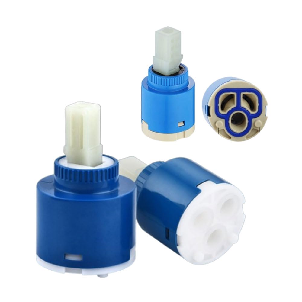 3 Pcs Tap Cartridge Cartridge Ceramic Mixer Faucet Ceramic Mix Tap Inner Cartridge Replacement for Kitchen Faucet Shower Kitchen Bathroom Sink Bidet Bathtub Mixe 25mm 35mm 40mm
