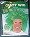 Green Crazy Wig Costume - One Size (Pack of 1) - Vibrant Synthetic Costume Accessory Perfect for Parties, Cosplay & Fun Events