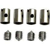 Sunydog Motorcycle Solderless Nipples, 4 Sets Solderless Cable Nipples 5mm Throttle Choke for Motorcycle Scooter Quad Mower, Throttle Cable Fittings