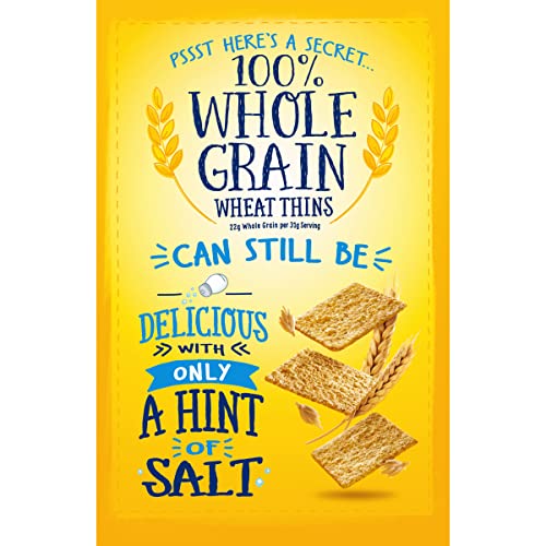 WHEAT THINS HINT OF SALT LOW SODIUM SNACKS, WHOLE GRAIN WHEAT CRACKERS, SNACK CRACKERS, 8.5 OZ