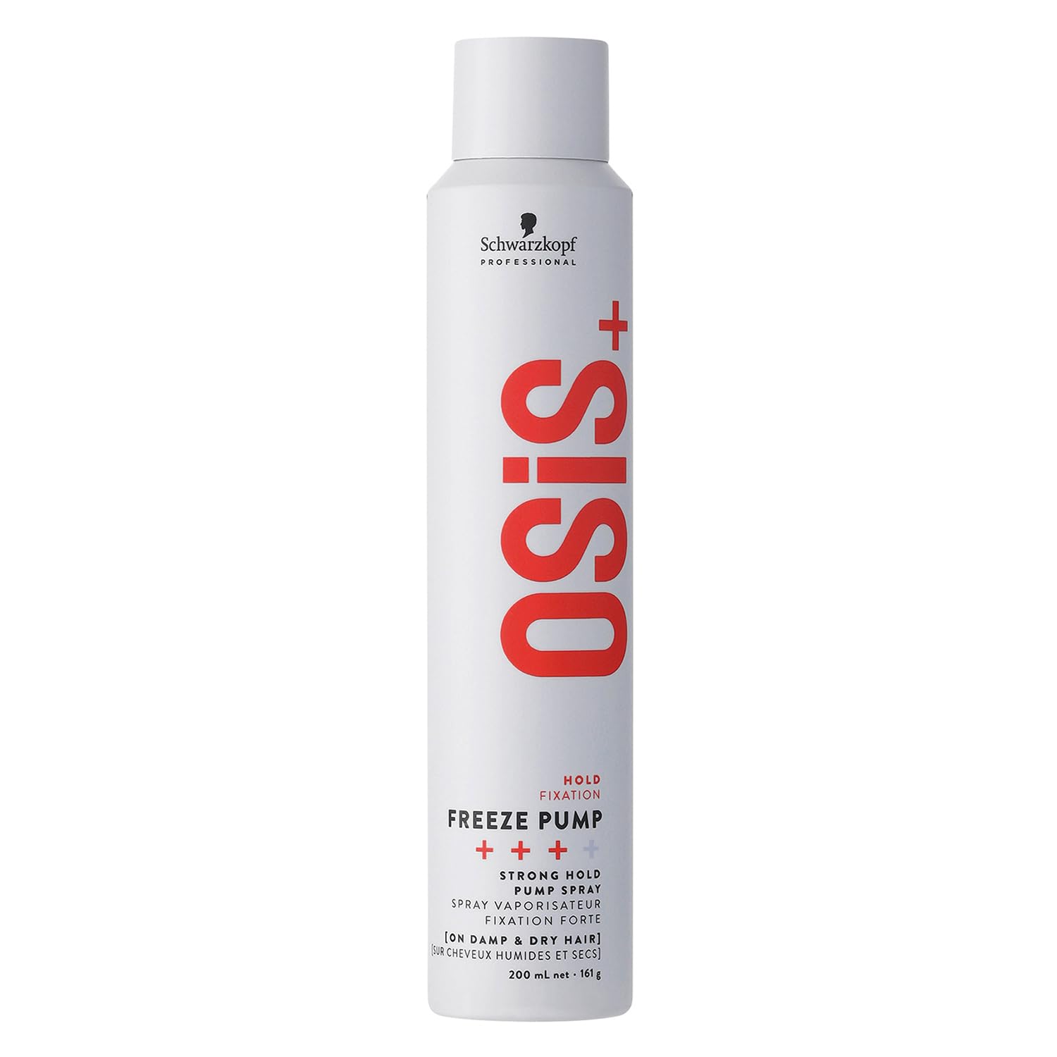 Schwarzkopf Professional OSiS Freeze Pump Hairspray Fine Mist Fast Drying Non Aerosol Fixing Waves And Curls Adding Definition Long Lasting Heat Protection Strong Hold 200 ml