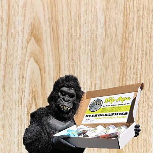 Hydrographic Film Wood Dip Ape Wood Grain #1 Hydro Graphics Water Transfer Hydro Dip Dipping Kit