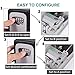 TOWOKE Key Lock Box Wall Mount Waterproof Combination Key Safe Box for Outside, Zinc Alloy Key Storage Box with Resettable Code for House Spare Keys, 5 Key Capacity - Mounting Kit Included