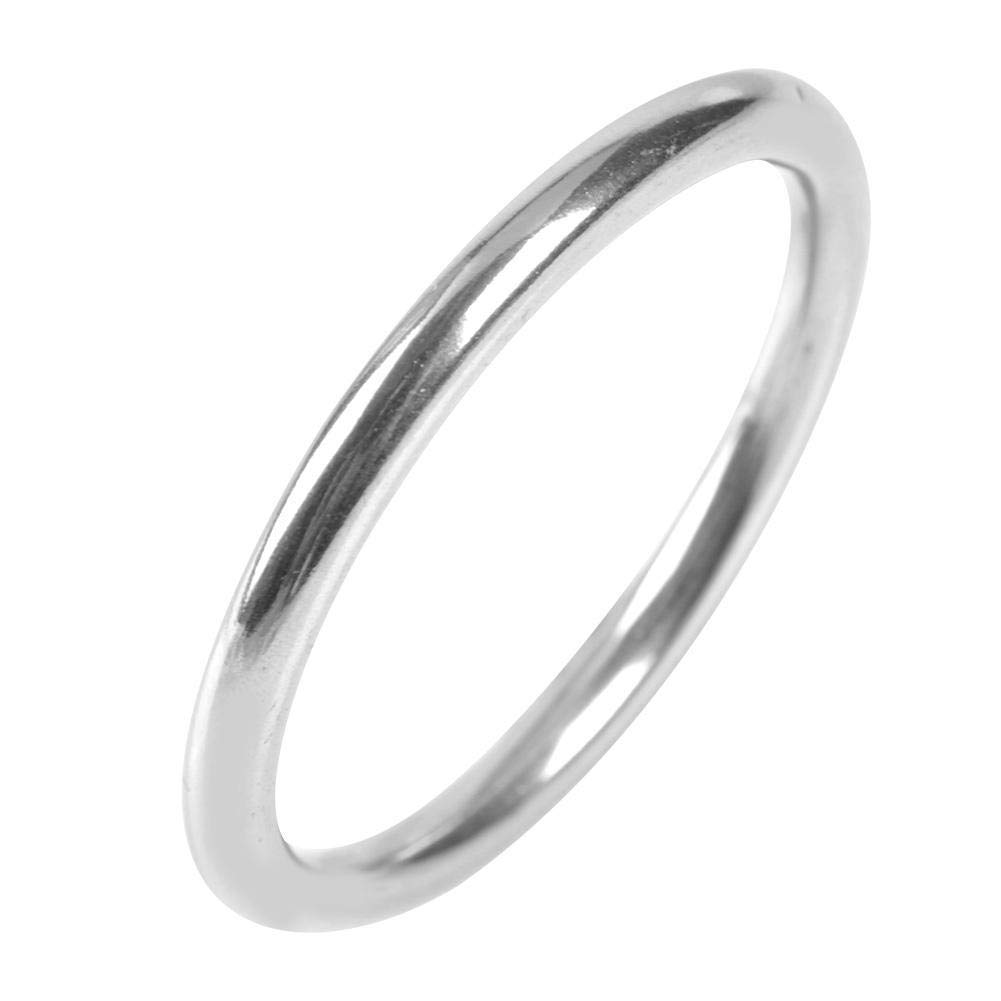 Demeras Stainless Steel Welded O-Ring Boat Ring Marine Polished Circle for Yoga Rings Pet Diving Climbing (6 * 45 mm)