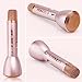 HTRise 08 Rose Gold Portable Karaoke Player Wireless Bluetooth Speaker Microphone KTV, and Singing Record