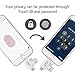 SD card reader, iPhone TF & SD Card Reader Lightning & USB 2.0 Mobile Flash Drive with Lightning Connector, Memory Expansion for iPhone / iPad / Android phones / Mac / PC (White)