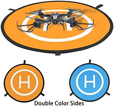 YESSBON Universal Portable Protective Fast-fold Landing Pad for RC Drones Helicopter,DJI Mavic Pro Phantom 3/4 /4 Pro,Inspire 1 /2,GoPro Karma, 3DR Solo,Parrot and foldable positive and negative