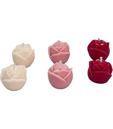 Produktbild von Sand And Fog Candle Long Lasting Candles Rose Flower Shaped