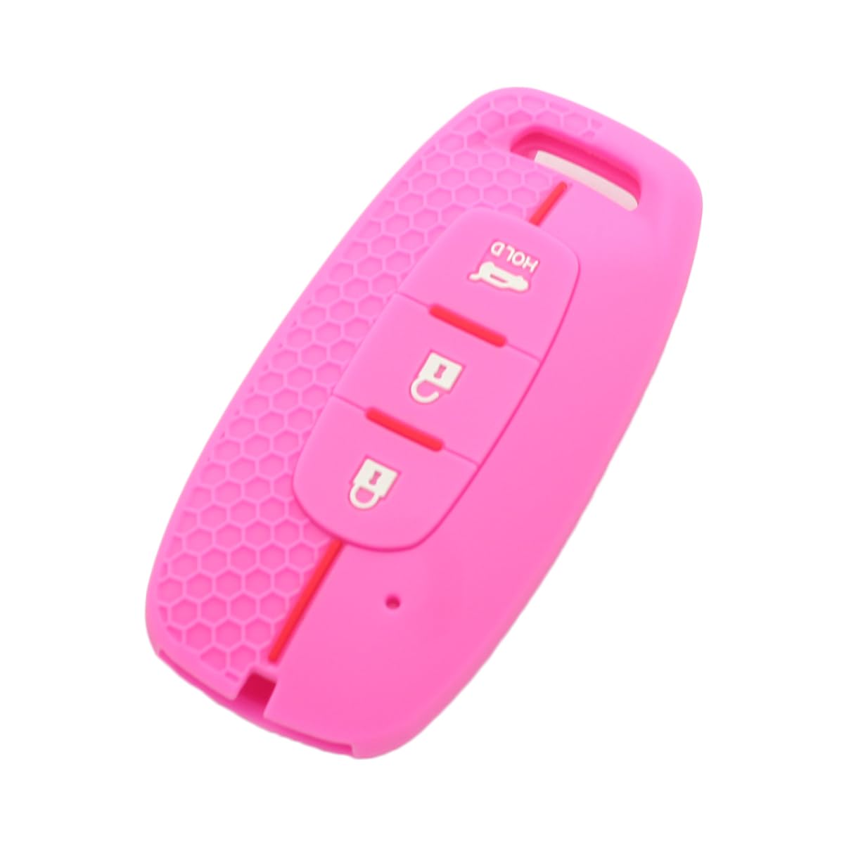 BROVACS Silicone Cover Protector Case Holder Skin Jacket Compatible with NISSAN 3 Button Smart Remote Key Fob CV9509 Pink